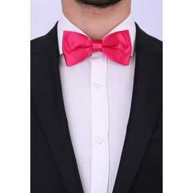 Kravatkolik SP25 Fuşya Saten Papyon