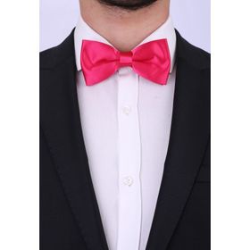 Kravatkolik SP25 Fuşya Saten Papyon