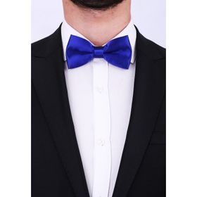 Kravatkolik SP26 Koyu Saks Mavi Saten Papyon