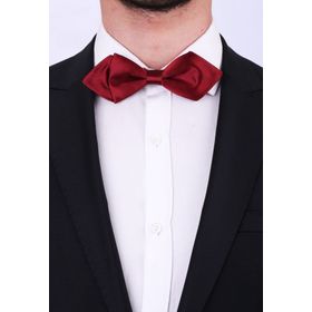 Kravatkolik SP32 Bordo Üçgen Saten Papyon