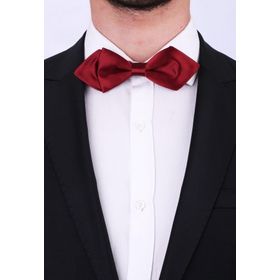 Kravatkolik SP32 Bordo Üçgen Saten Papyon