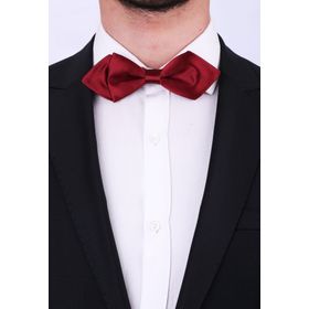 Kravatkolik SP32 Bordo Üçgen Saten Papyon