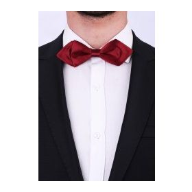 Kravatkolik SP32 Bordo Üçgen Saten Papyon