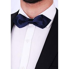 Kravatkolik SP34 Lacivert Üçgen Saten Papyon