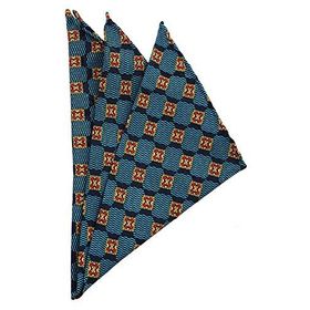 Kravatkolik SPS154 Lacivert Motif Baskılı İpek Mendil