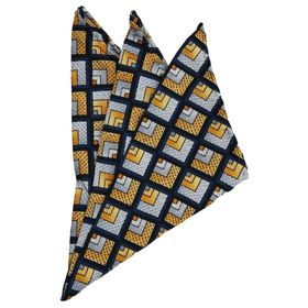 Kravatkolik SPS303 Çok Renkli Motif Baskılı İpek Mendil