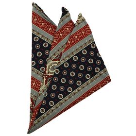 Kravatkolik SPS326 Çok Renkli Motif Baskılı İpek Mendil