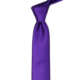 Kravatkolik ST4004 Patlıcan Moru Saten Slim Kravat