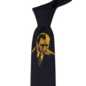 Kravatkolik TR68 Lacivert Atatürk Kravatı