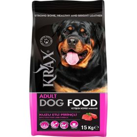 Krax 15 kg Kuzu Etli Pirinçli Adult Köpek Maması