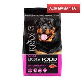 Krax Kuzu Etli Pirinçli Açık 1 kg Köpek Maması