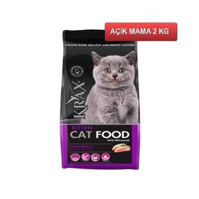 Krax Tavuklu 2 kg Yavru Açık Kedi Maması