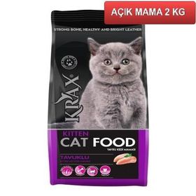 Krax Tavuklu 2 kg Yavru Açık Kedi Maması