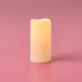 KRD Home 10x5x5 cm Beyaz Led Pilli Mum