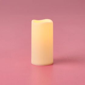KRD Home 10x5x5 cm Beyaz Led Pilli Mum