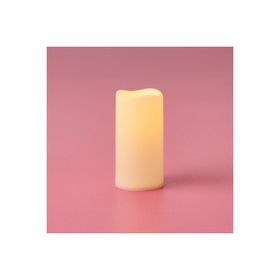 KRD Home 10x5x5 cm Beyaz Led Pilli Mum