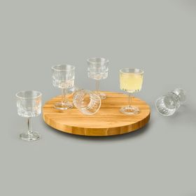 KRD Home 90 ml Şeffaf 6'lı Kahve Yanı Su Bardağı