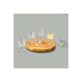 KRD Home 90 ml Şeffaf 6'lı Kahve Yanı Su Bardağı