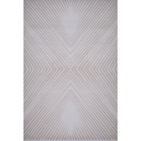 Kreasyon Halı 1368 Geometrik Bamboo Touch Vizon 200x290 cm Salon Halı