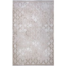 Kreasyon Halı 7558 Modern Elkenz Vizon 200x290 cm Salon Halı