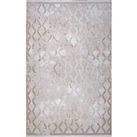 Kreasyon Halı 7558 Modern Elkenz Vizon 200x290 cm Salon Halı