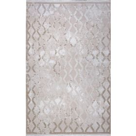 Kreasyon Halı 7558 Modern Elkenz Vizon 200x290 cm Salon Halı