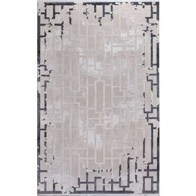 Kreasyon Halı 7560 Modern Elkenz Antrasit 200x290 cm Salon Halı