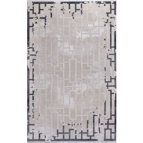 Kreasyon Halı 7560 Modern Elkenz Antrasit 200x290 cm Salon Halı