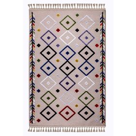 Kreasyon Salon Halısı Geometrik 200x290 Jutt 9235 Vizon