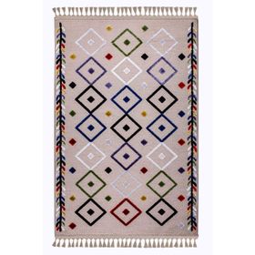 Kreasyon Salon Halısı Geometrik 200x290 Jutt 9235 Vizon
