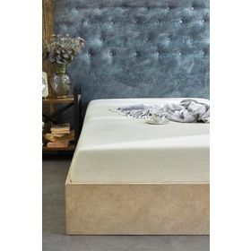 Krem 160x200 cm Çift Kişilik Lastikli Penye Çarşaf