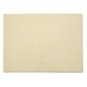 Krem 45x65 cm Ayak İzli Paspas