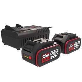 Kress KAD21 20 V 4.0 Ah Li-Ion Krosspack 2 Adet Akü ve Akü Şarj Cihazı