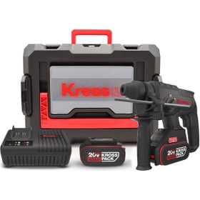 Kress KU390.4 20Volt 4.0Ah. 2.0J Li-İon Çift Akülü Şarjlı Kömürsüz Sds-Plus Pnömatik Kırıcı/Delici
