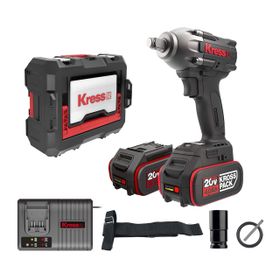 Kress KUB30.2 20V 2x4 Ah Li-Ion Akülü 300 NM Kömürsüz Somun Sıkma Makinesi
