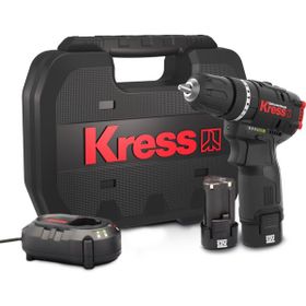 Kress KUC12 12 V 2.0 Ah Li-Ion Çift Akülü Kömürsüz Profesyonel Şarjlı Darbeli Matkap