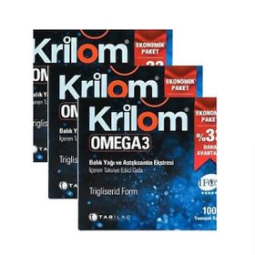 Krilom Omega 3 3x100 Kapsül Balık Yağı