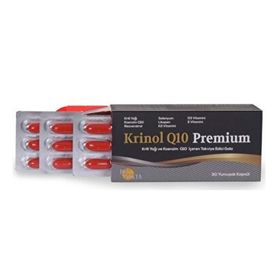 Krinol Q10 Premium Krill Yağı Koenzim Q10 30 Kapül