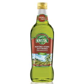 Kristal 1 lt Soğuk Sıkım Yumuşak Natürel Sızma Cam Şişe Zeytinyağı