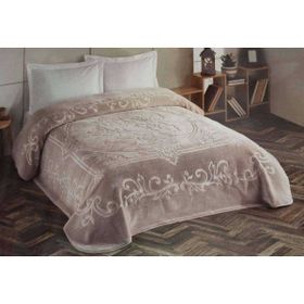 Kristal 160x220 cm Pembe Cappuccino Çift Kişilik Battaniye