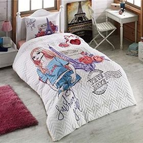 Kristal 160x230 cm Dört Mevsim Fashion Tek Kişilik Kapitoneli Nevresim Takımı