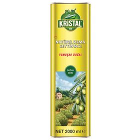 Kristal 2 lt Naturel Sızma Yumuşak Doğal Teneke Zeytinyağı