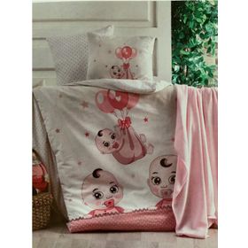 Kristal Babies Pink Bebek Nevresim Takımı