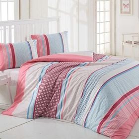 Kristal Bade Pembe Çift Kişilik Pike Takımı
