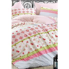 Kristal Bade Pembe Çift Kişilik Pike Takımı