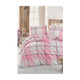 Kristal By Taç Light Sava Pembe Çift Kişilik Nevresim Takımı