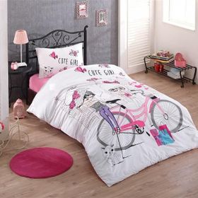 Kristal Cute Girls Tek Kişilik Nevresim Takımı