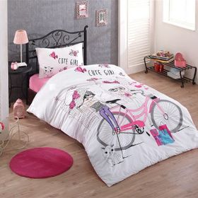 Kristal Cute Girls Tek Kişilik Pike Takımı