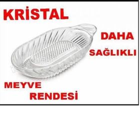 Kristal Dayanıklı Cam Elma Rendesi
