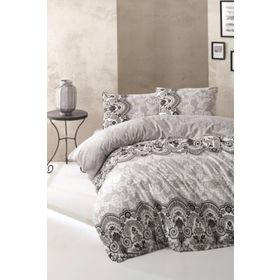 Kristal İlkin Gri Çift Kişilik Nevresim Takımı